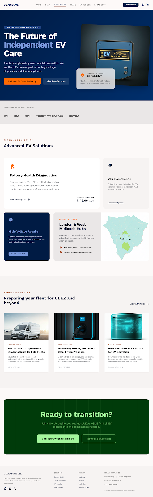 EV Ready template preview